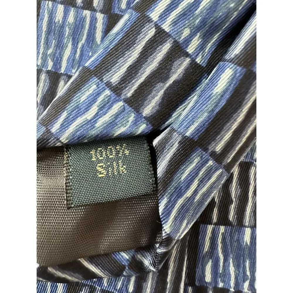 Debenhams Tie Mens‎ Multicoloured Geometric 100% Silk Pointed One Size Corpcore